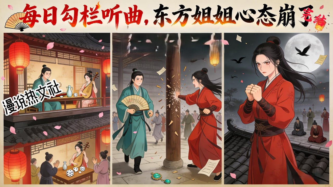 完结《每日勾栏听曲，东方姐姐心态崩了》东方不败：臭小子，你敢吃老娘豆腐？ 蓝凤凰：公子，你好坏，人家好喜欢。 任盈盈：林昊，你个渣男，吃干抹净不认账，你个负心汉。 #武侠#男频衍生#穿越