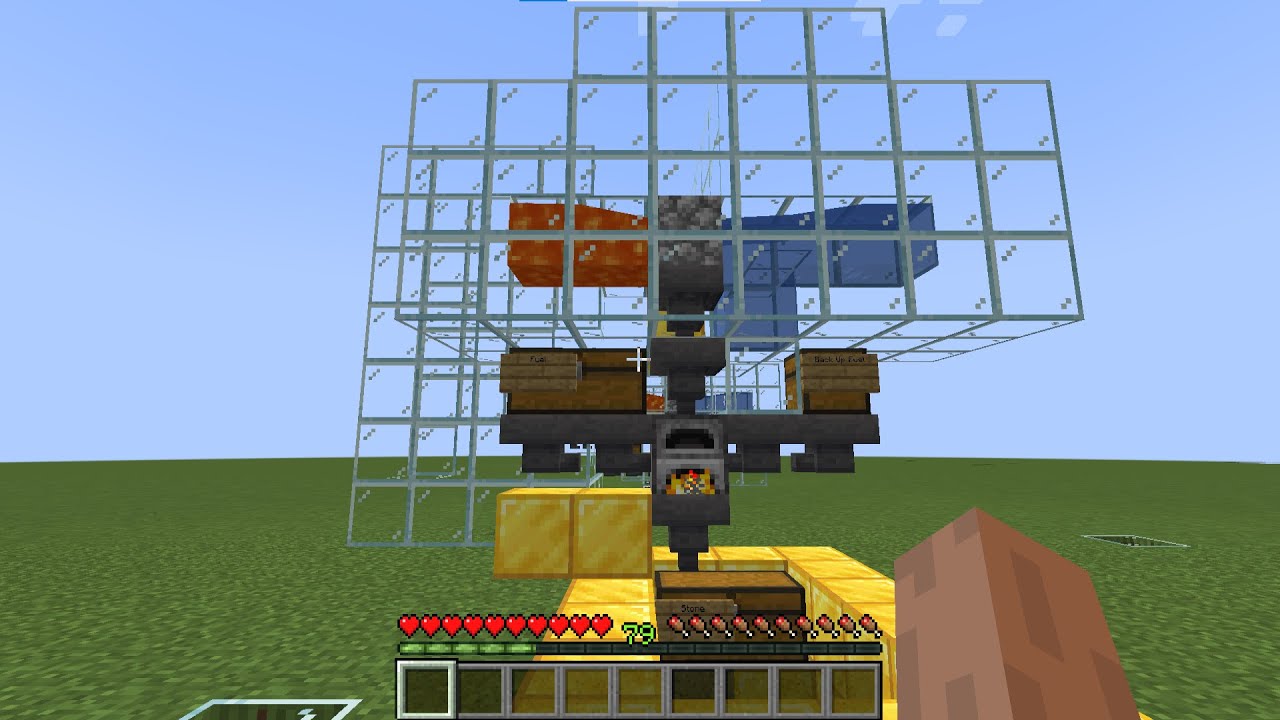 How to Build A machine that Smelt cobblestone While You're AFK