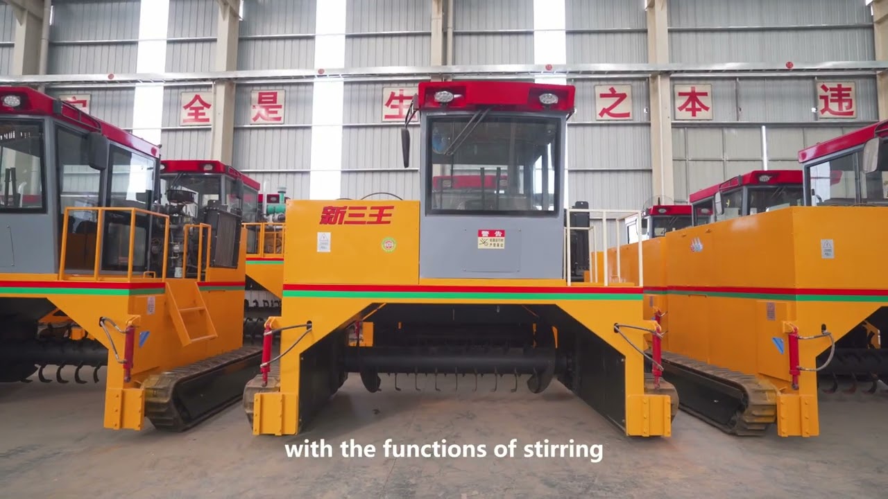 Compost processing machine