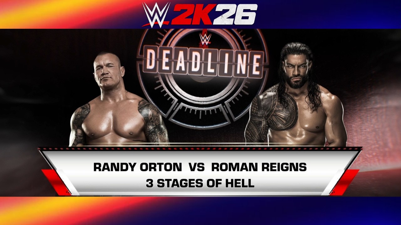 WWE 2K26: RANDY ORTON VS ROMAN REIGNS | 3 STAGES OF HELL | SIMULATION