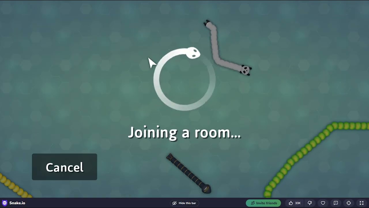 I play a famous game and very epick SNAKE.io .