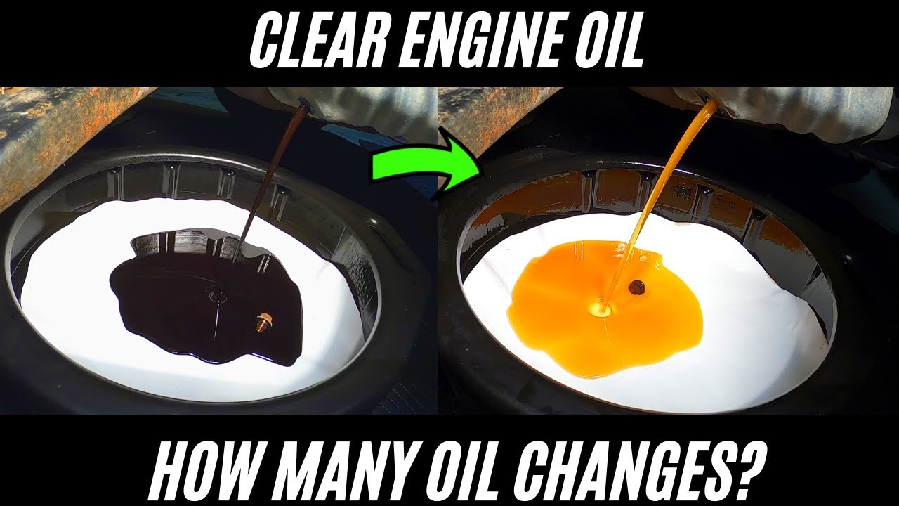 Clear Engine Oil - How Many Oil Changes Does it Take? (with Color Comparison)
