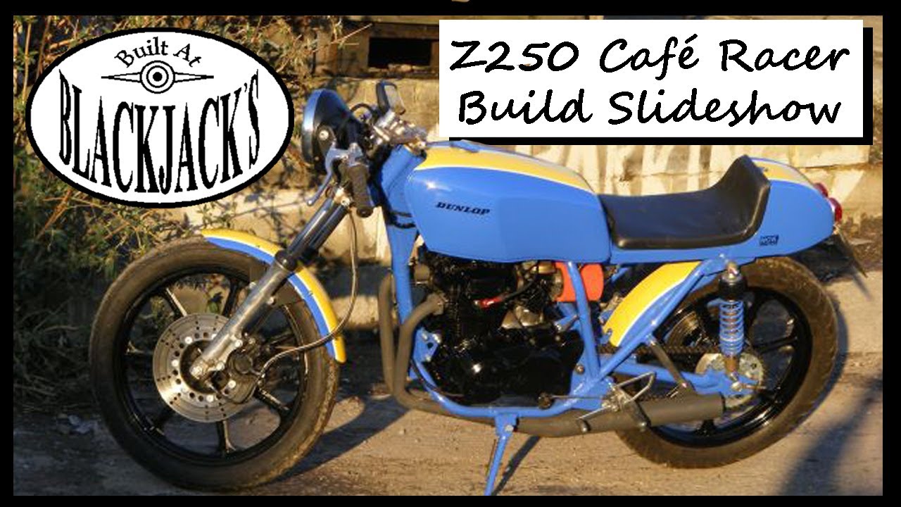 Kawasaki Z250 café racer build in 6 mins and 2 seconds