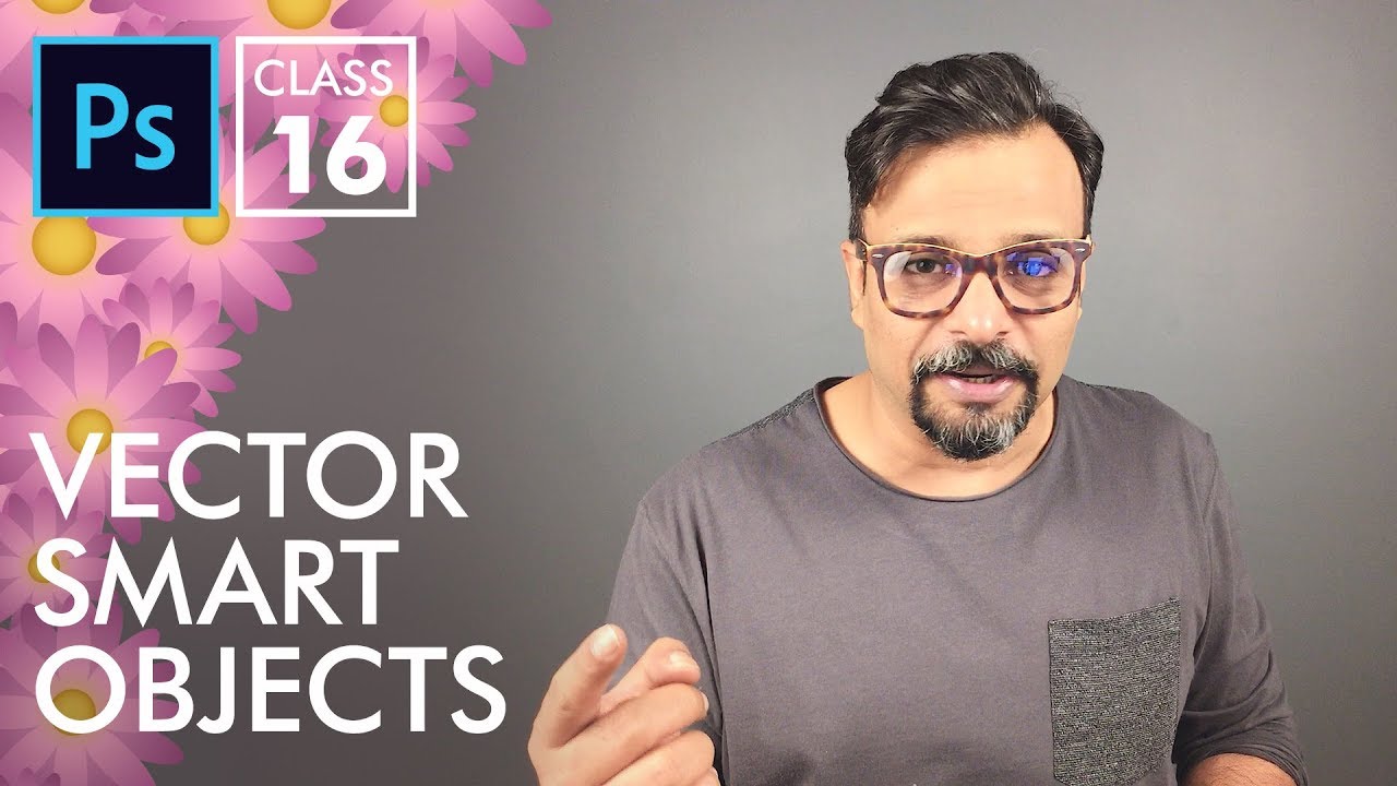 Vector Smart Objects - Adobe Photoshop for Beginners - Class 16 - Urdu / Hindi