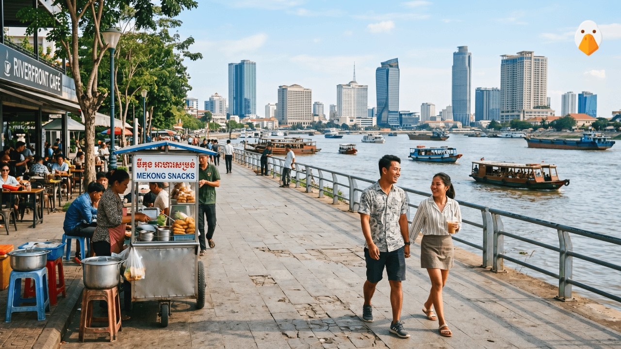 Пномпень, Камбоджа🇰🇭 Внутри самой быстро меняющейся столицы Юго-Восточной Азии (4K HDR)