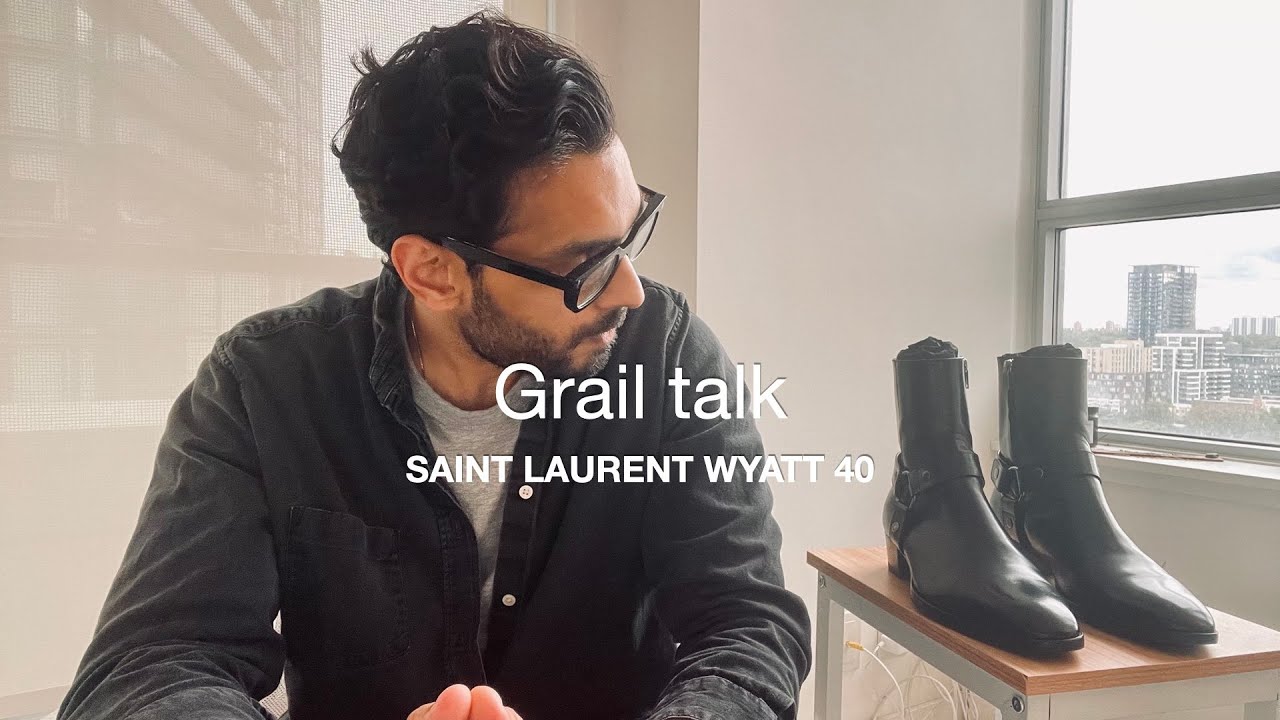 Разговор о Граале: ботинки Saint Laurent Wyatt 40 #мужскаямода #saintlaurent #ботинки