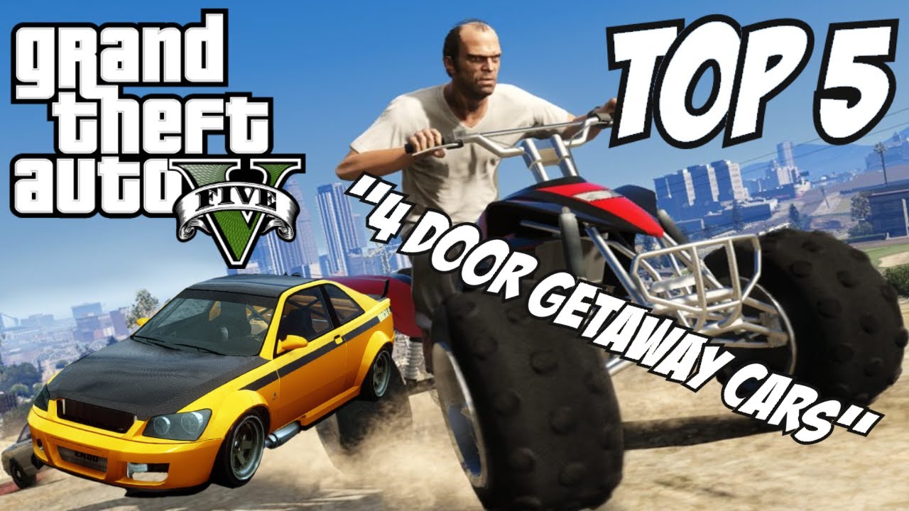 GTA 5 - Top 5 Getaway Cars!! (GTA V Getaway Cars)