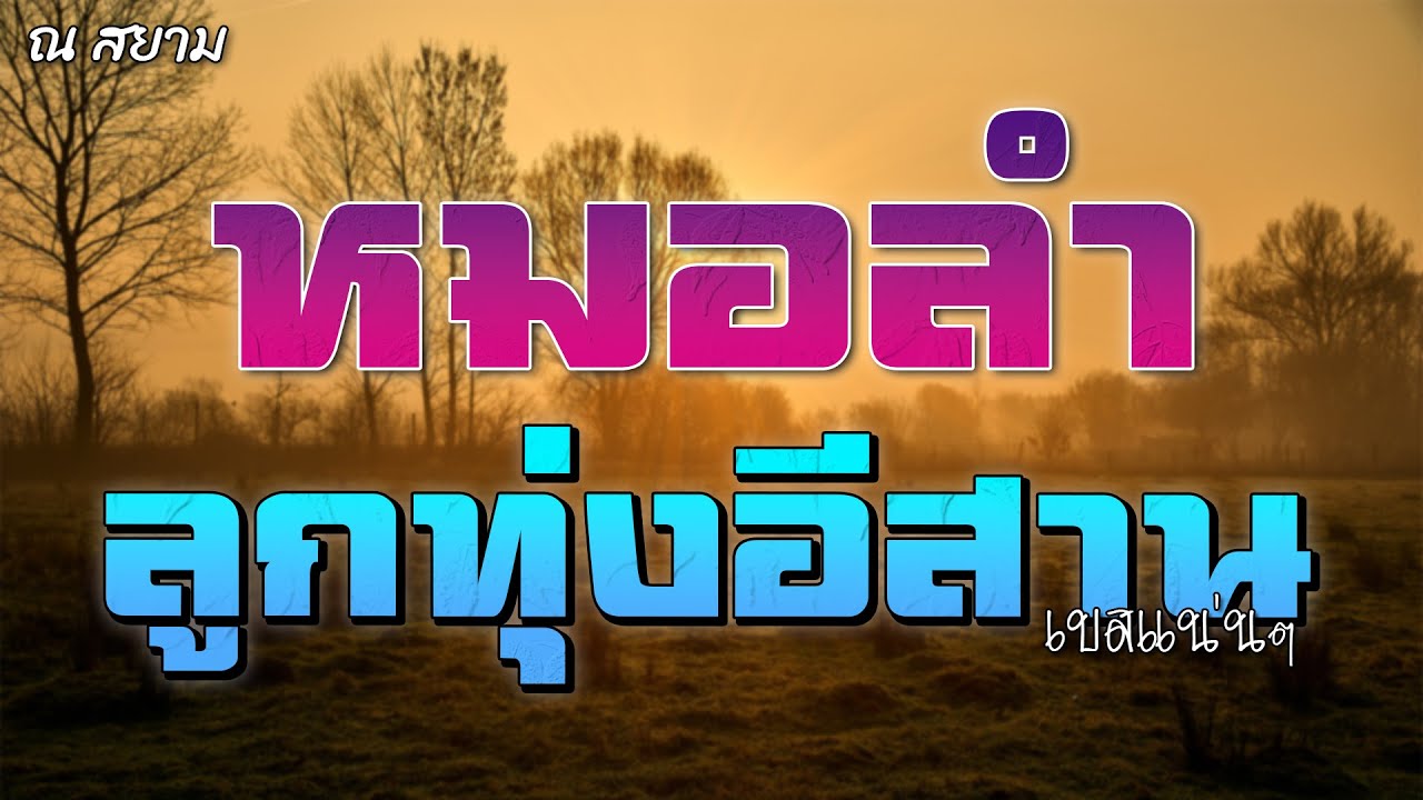รวมหมอลำลูกทุ่งทุ่งอีสานเบสแน่นๆ ชุดที่ 2 [ กุหลาบแดง / น้ำตาหล่นบนที่นอน / สาวนาขาดรัก ]