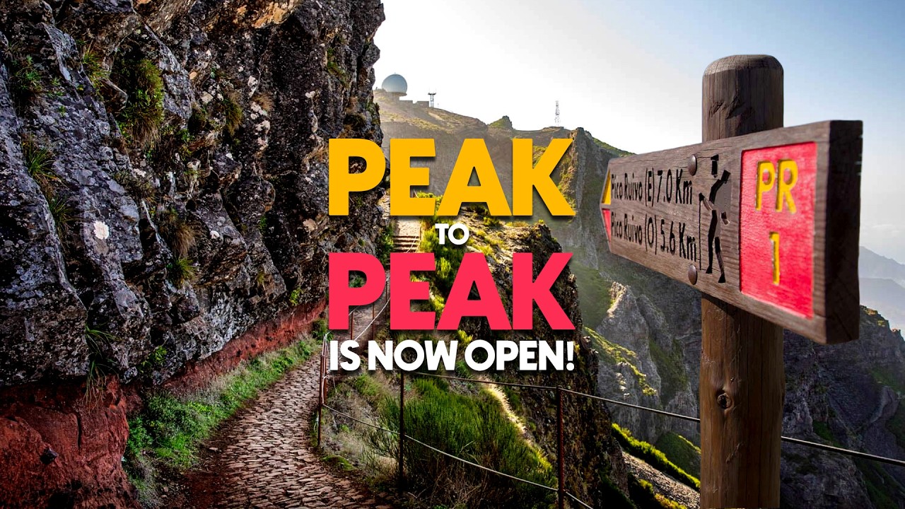 Пешеходный маршрут PEAK to PEAK наконец-то открыт! (PR1 Vereda do Areeiro)