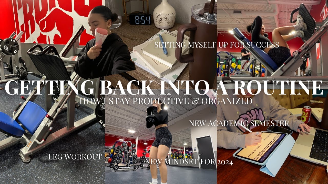 GETTING BACK INTO A ROUTINE | 2024 goals, setting myself up for success this new year & productivity