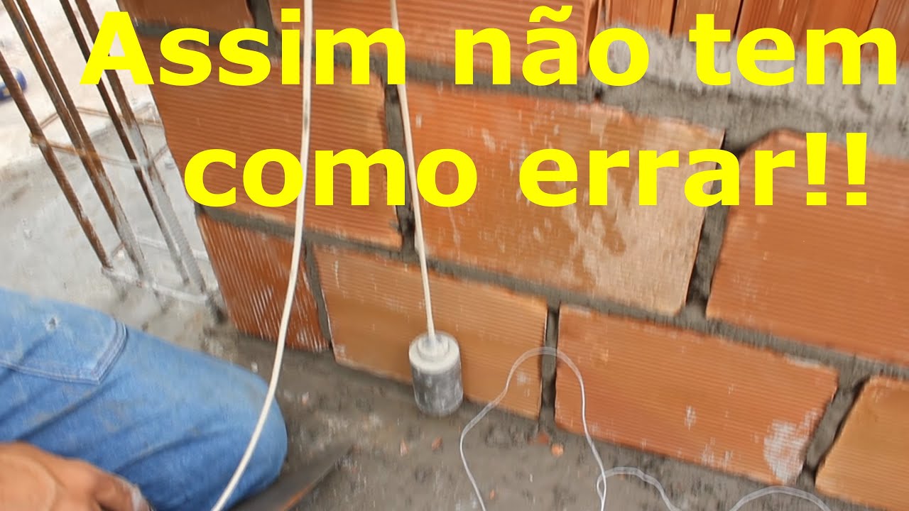 Como fazer uma parede ficar no prumo.