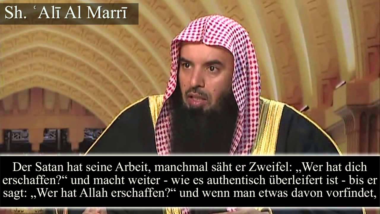 Sh. 'Ali bin Salih Al Marri | Zweifel ob man noch Muslim ist