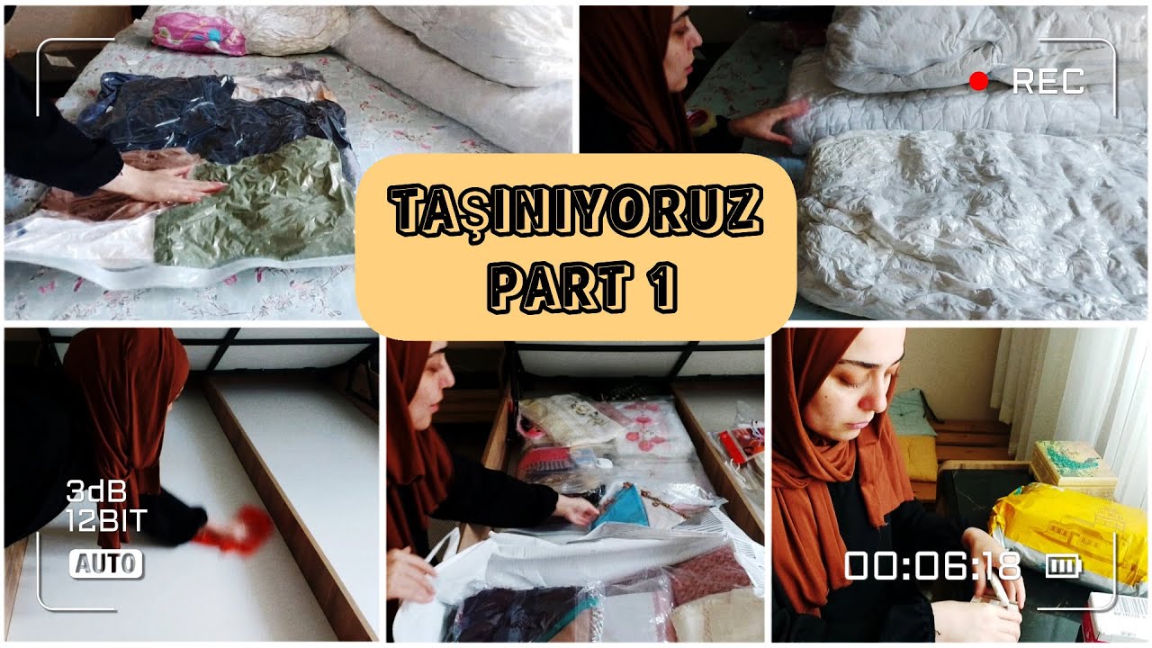 KARGOLARIM /TOPARLANMAYA BAŞLADIM/ÇEYİZLERİMİ TOPLADIM /YORGAN YASTIK VALUMLAMA YAPTIM/ BAZA ALTI
