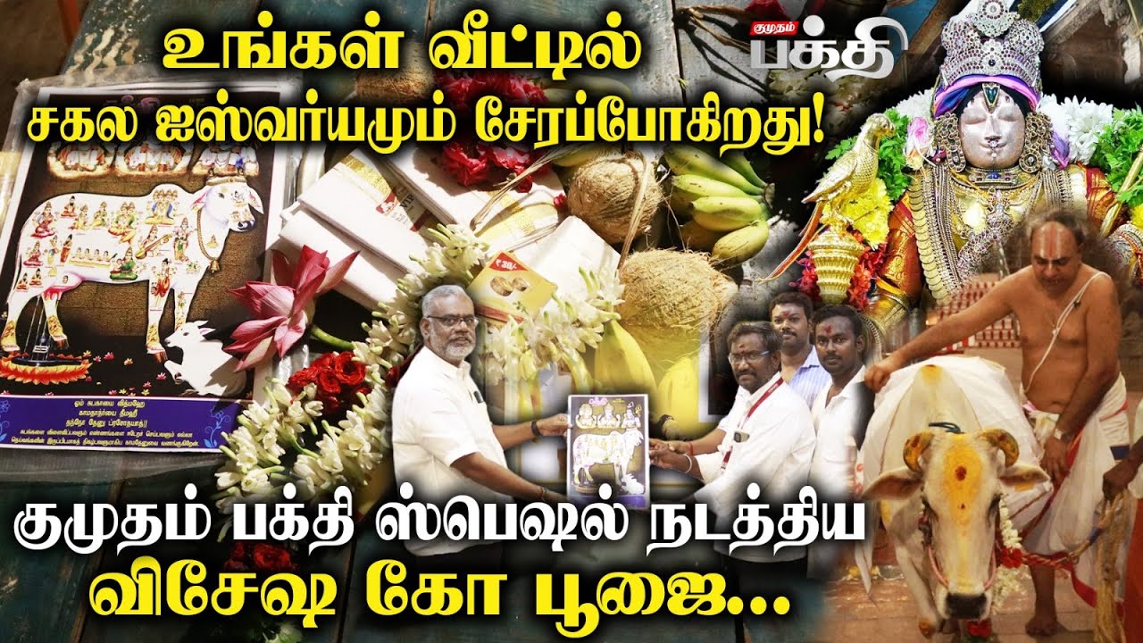 🔴சகல ஐஸ்வர்யங்களையும் வழங்கும் கோ பூஜை 🙏 Sri Rajagopalaswamy Sri Sengamala Thayar Temple |Thiruvarur
