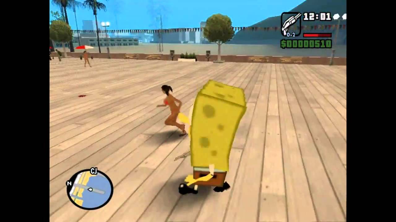 Sponge Bob MOD for GTA San Andreas