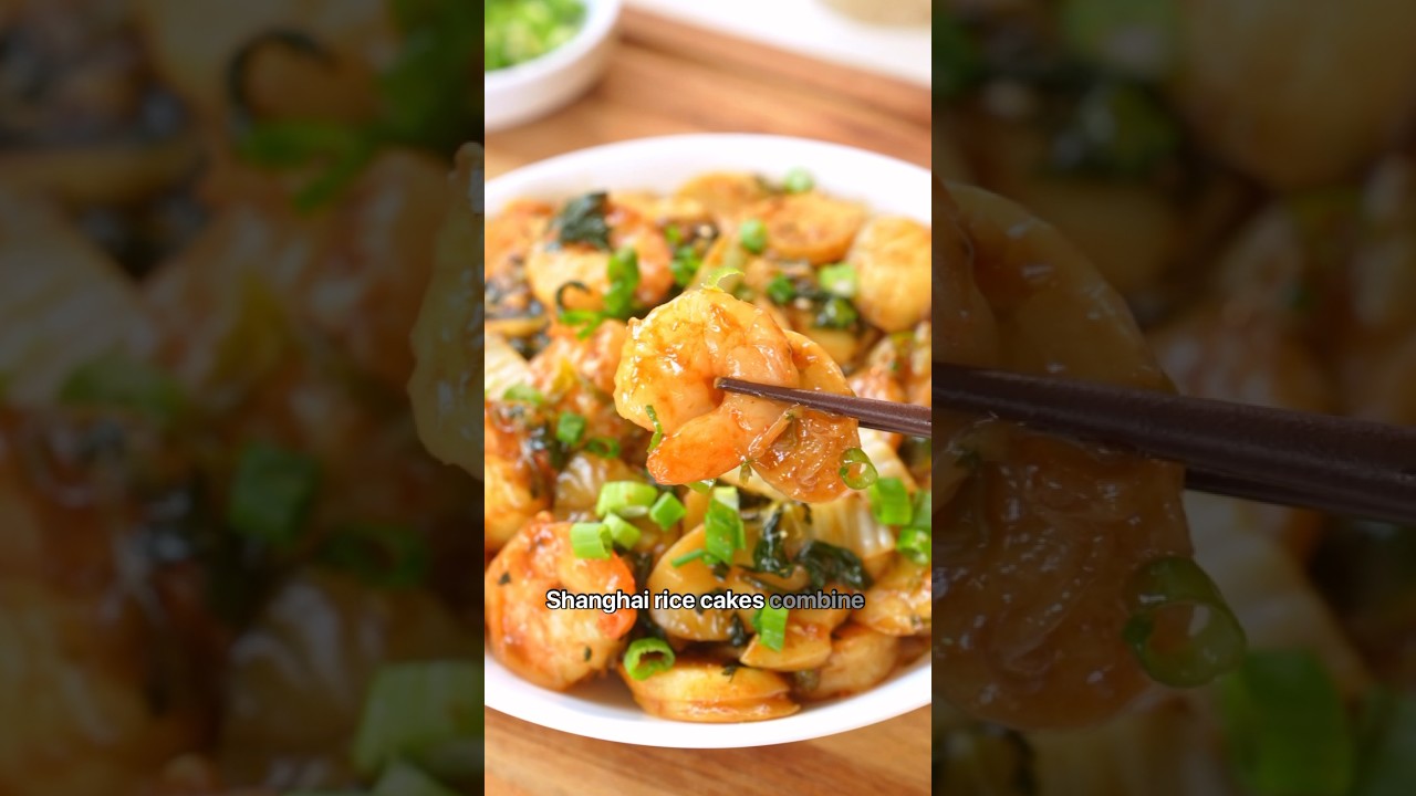 Save money and Skip the line by making this Ding Tai Fung Shanghai Rice Cakes with Shrimp at home!