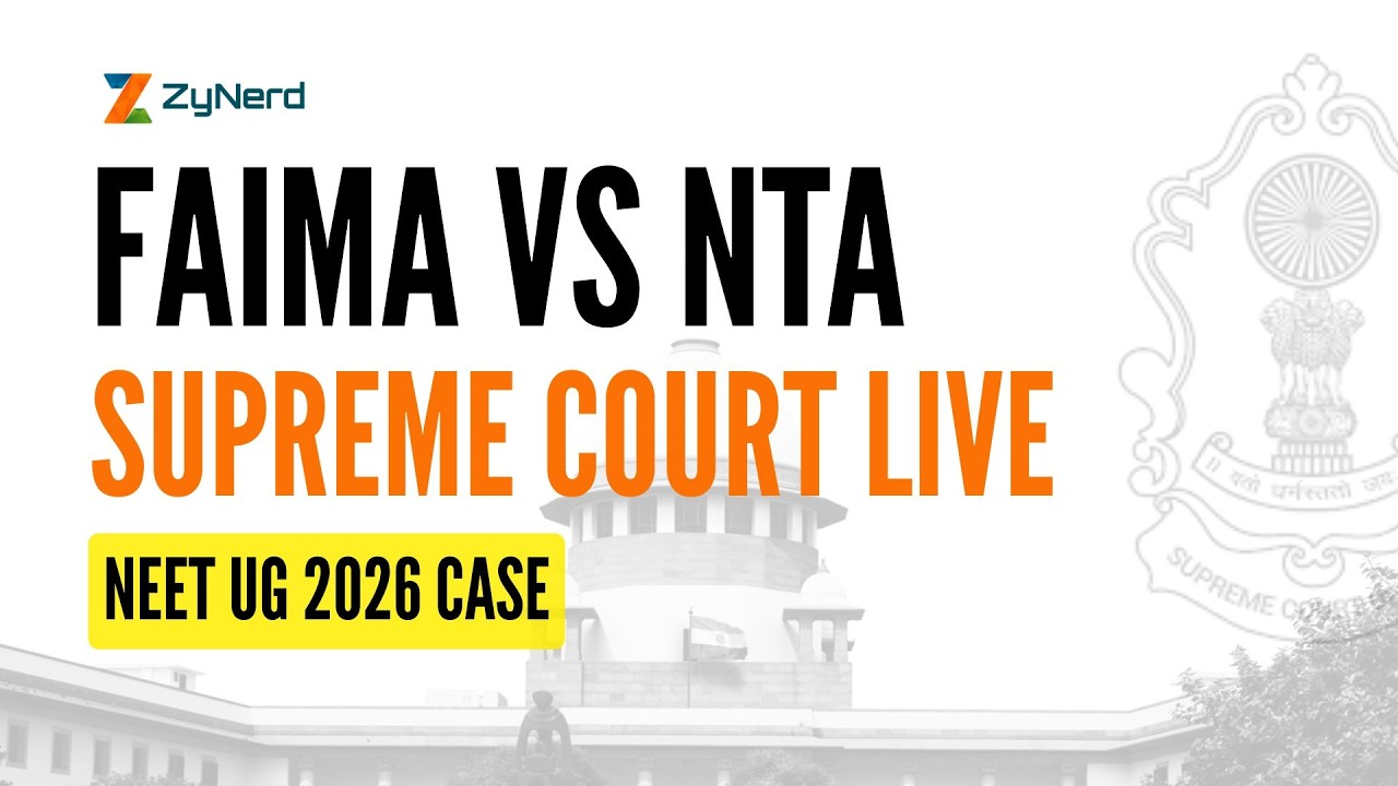 Прямая трансляция заседания Верховного суда: дело об отмене NEET UG 2026 | FAIMA против NTA (0:40...