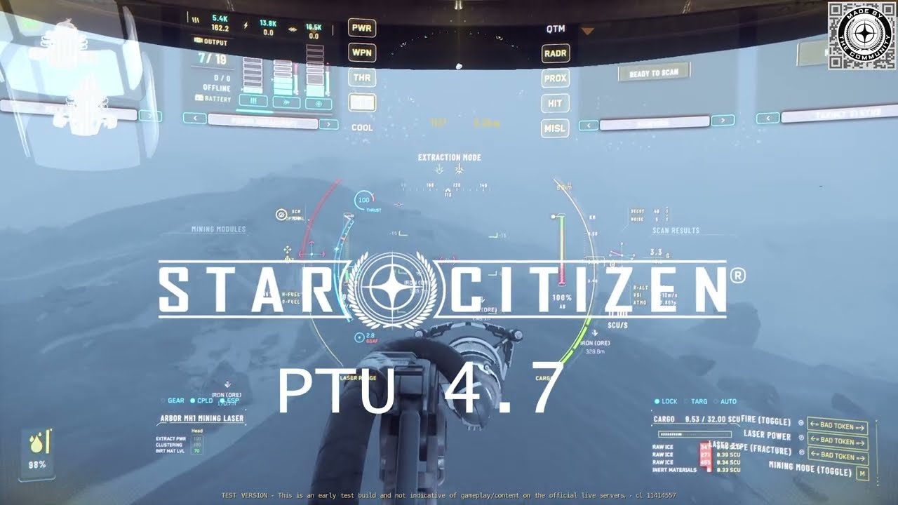 PTU 4.7 Star Citizen Mining Gamplay #starcitizen #ptu #twitch