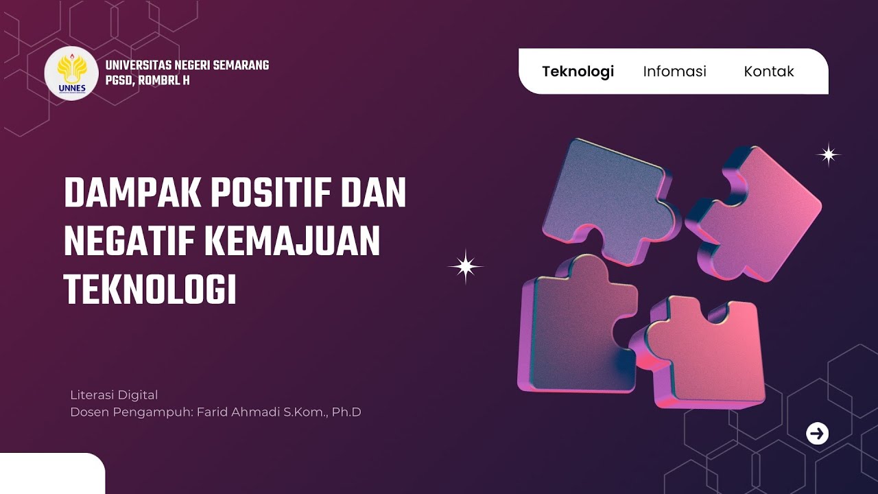 Dampak Positif dan Dampak Negatif Kemajuan Teknologi 