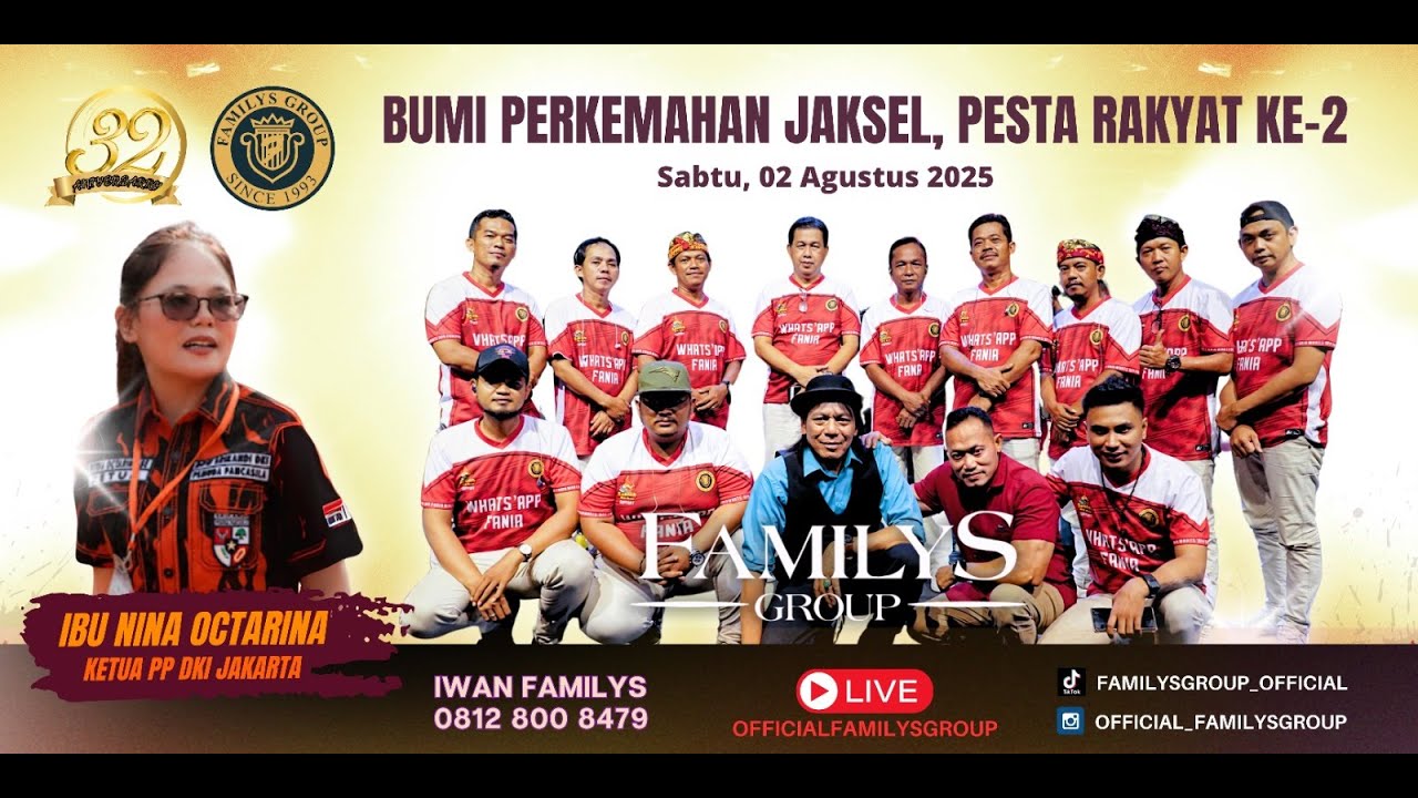 Live Familys Group Edisi Pesta Rakyat Ke-2 Bumi Perkemahan Ragunan | Sabtu 2 Agustus 2025 (MALAM)