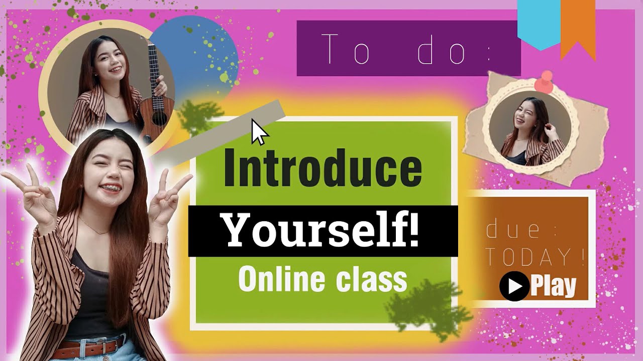How to Introduce Yourself on Online Class | simple but creative way
