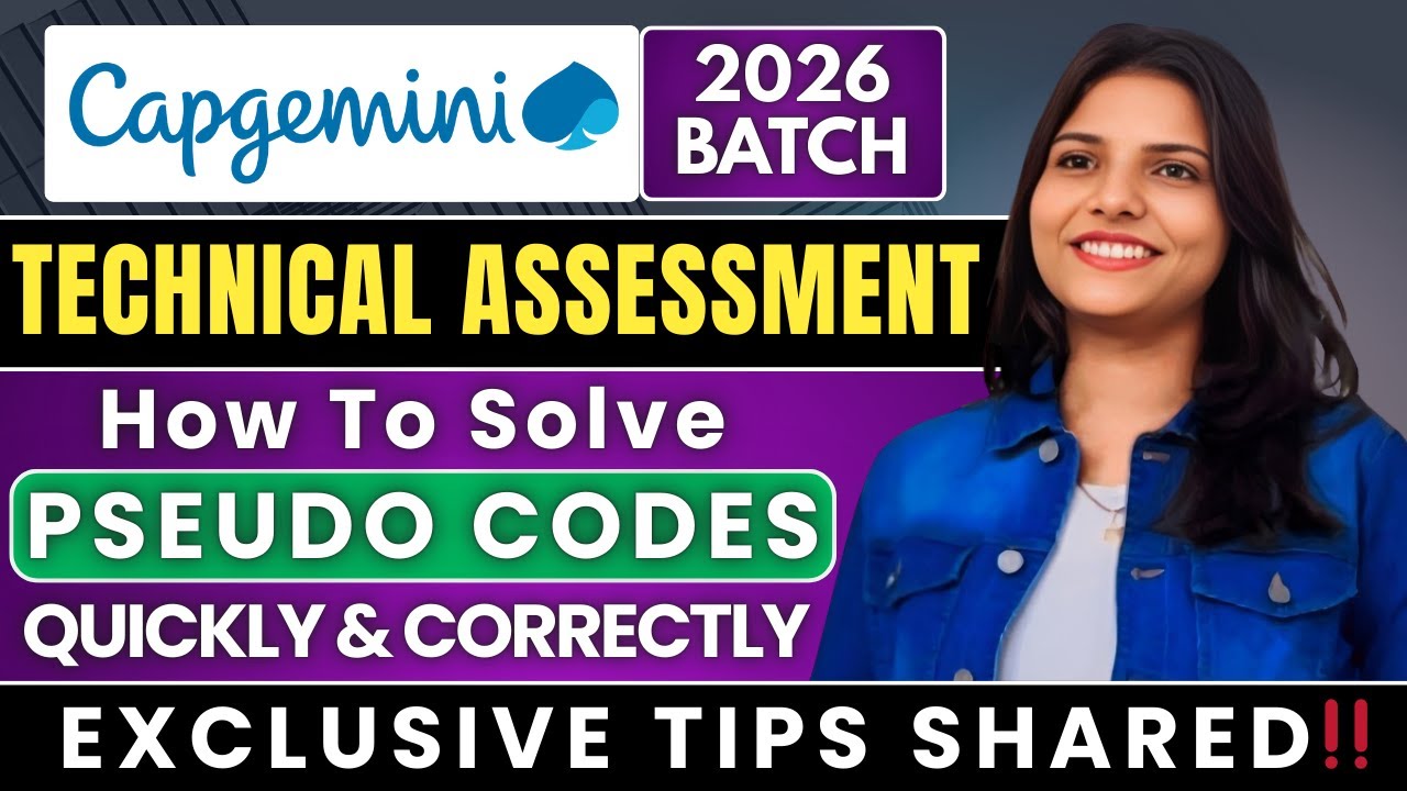 Capgemini Pseudo Codes Questions | How to Solve Pseudo Codes Questions in Capgemini | Capgemini 2026