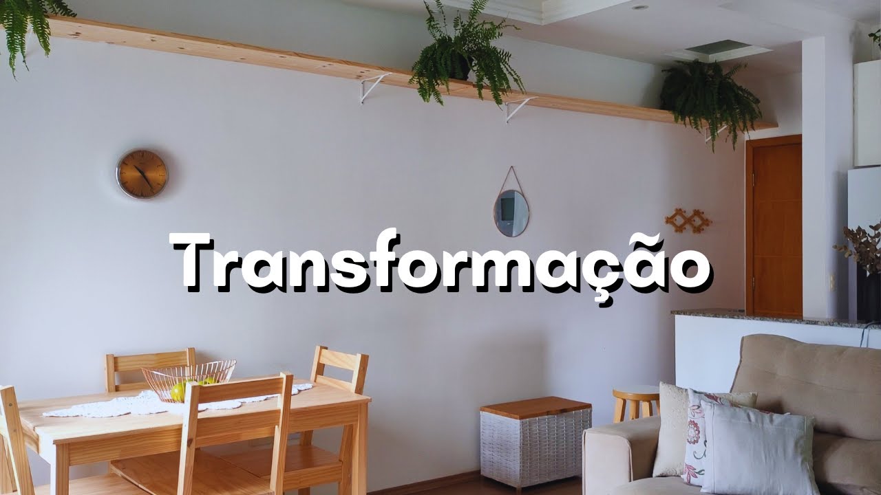 INSTALAMOS PRATELEIRAS DE MADEIRA | Transformação na Sala - Parte 1