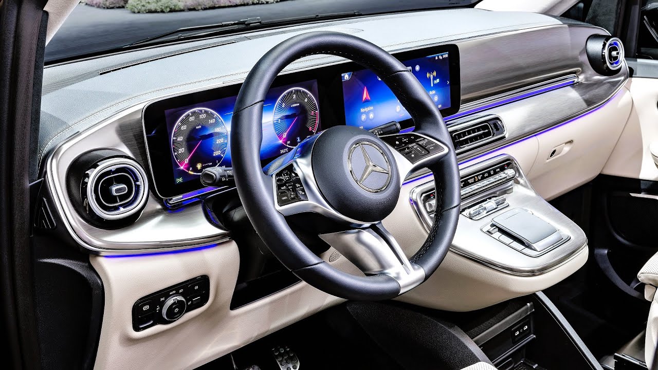 Абсолютно новый Mercedes Benz V-класса 2024 года — лучшие варианты цвета салона роскошного фургона