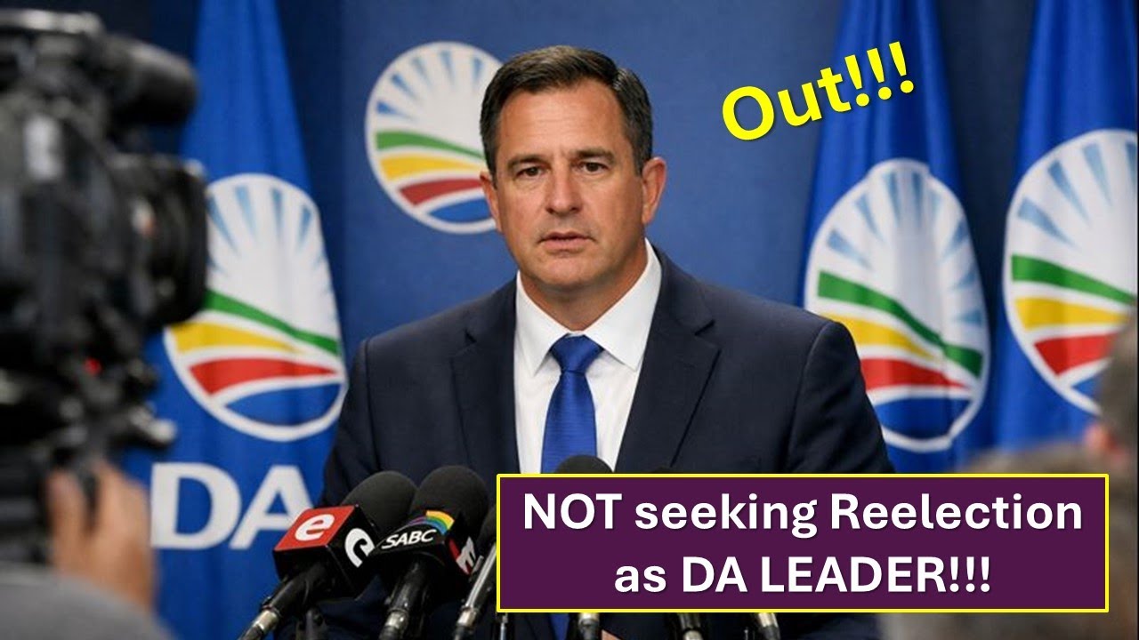 Steenhusien NOT seeking Re Election as DA Leader