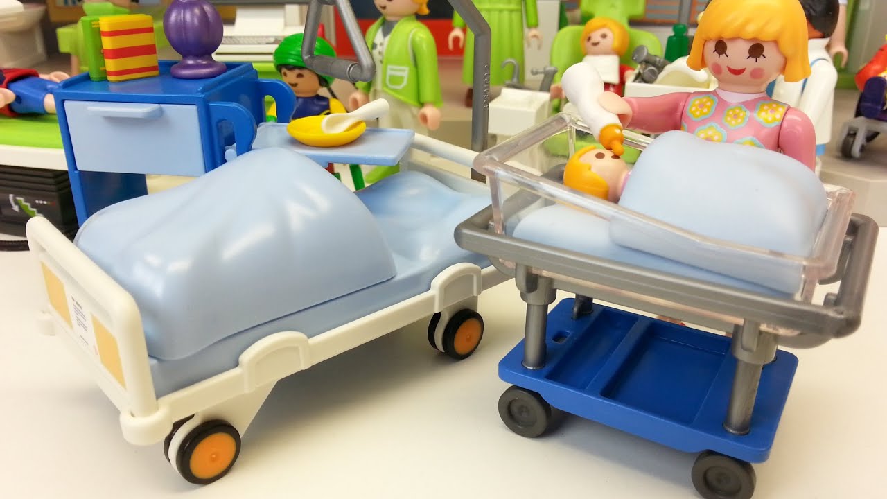 Krankenzimmer mit Babybett 6660 Playmobil Kinderklinik auspacken seratus1