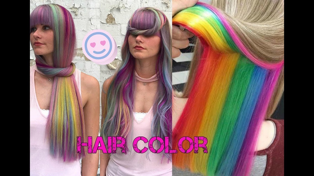 Color Hair Transformation - Hermosos Tintes de Colores - Peinados de moda 2018