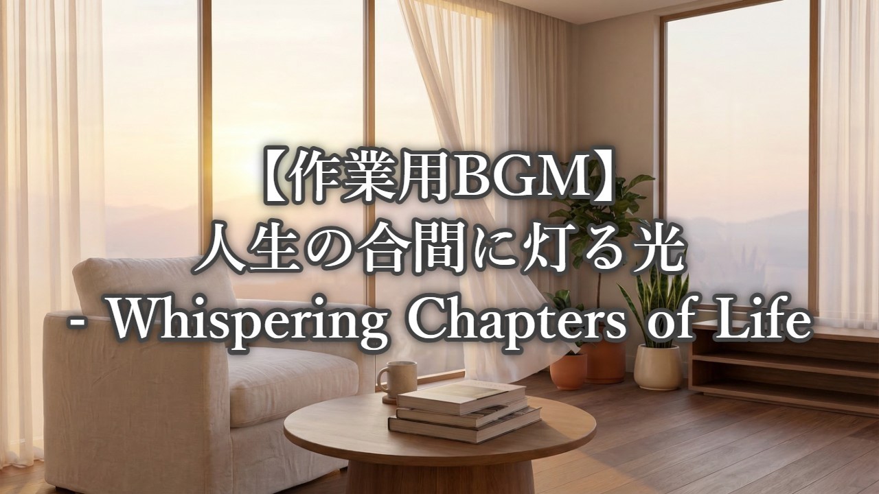 【作業用BGM】人生の合間に灯る光   Whispering Chapters of Life