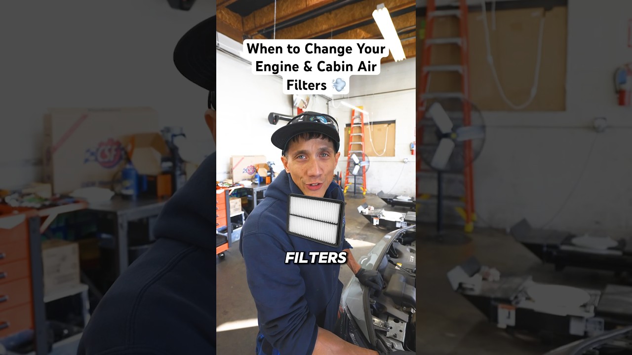 When to Change Your Engine & Cabin Air Filters 💨 #car #cars #carmaintenance #automobile