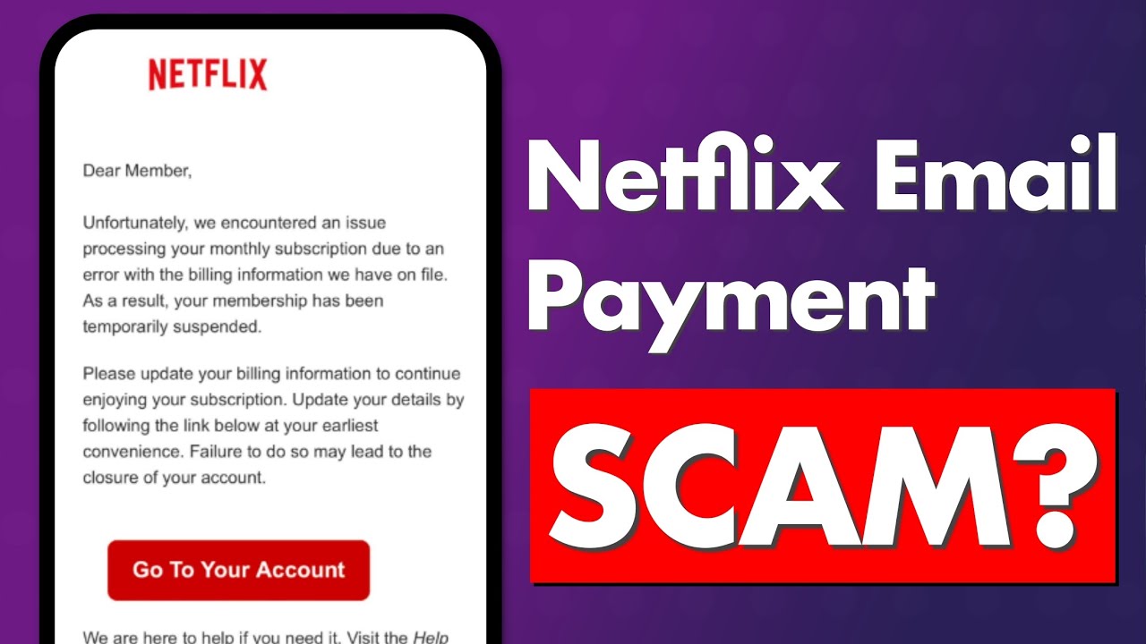 Netflix Payment Email Scam Exposed! Be Aware