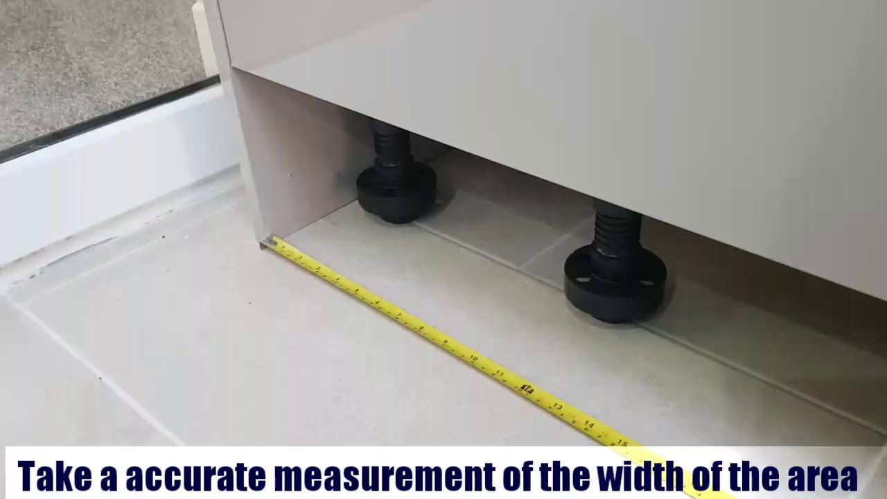 DIY..How to fit a plinth for kitchen units.