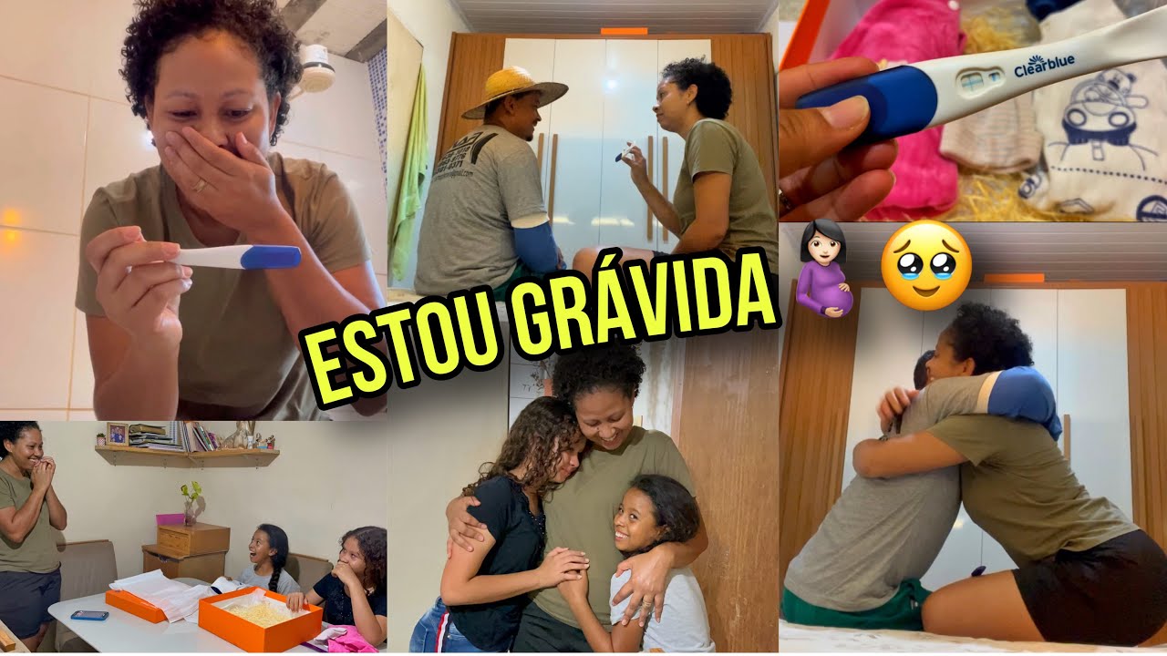 ESTOU GRÁVIDA!!! DESCOBRINDO A *TERCEIRA GRAVIDEZ* BENÇÃO DE DEUS🤰🏻🥹🙏🏼❤️