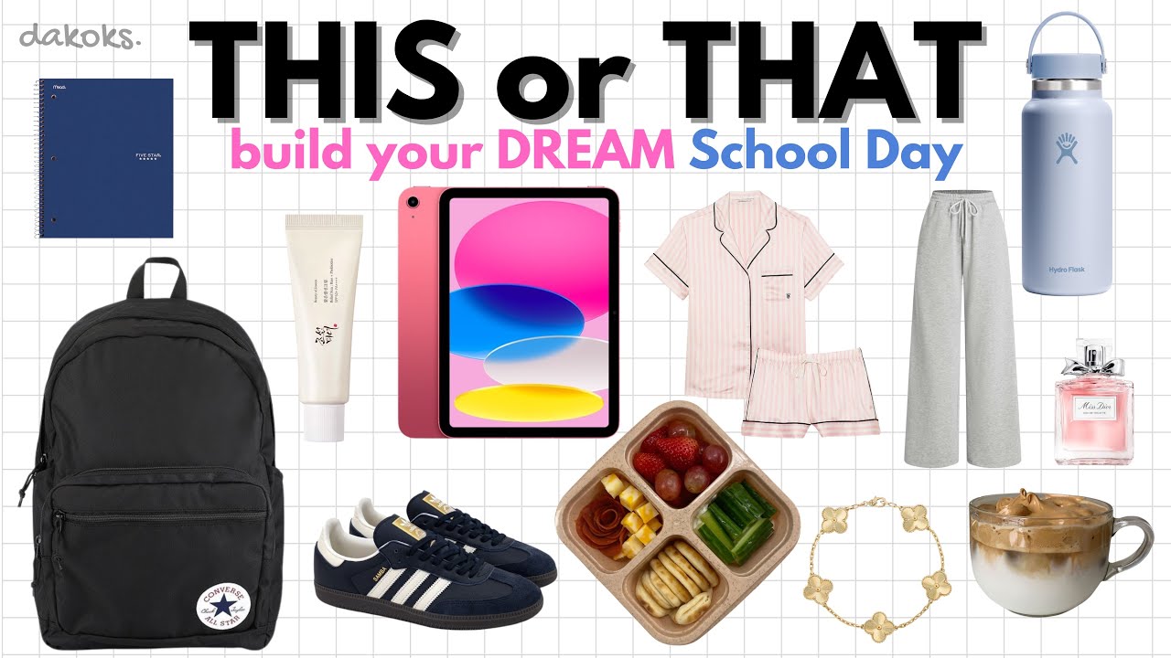 Build your DREAM School Day! | THIS OR THAT📚🚌✏️
