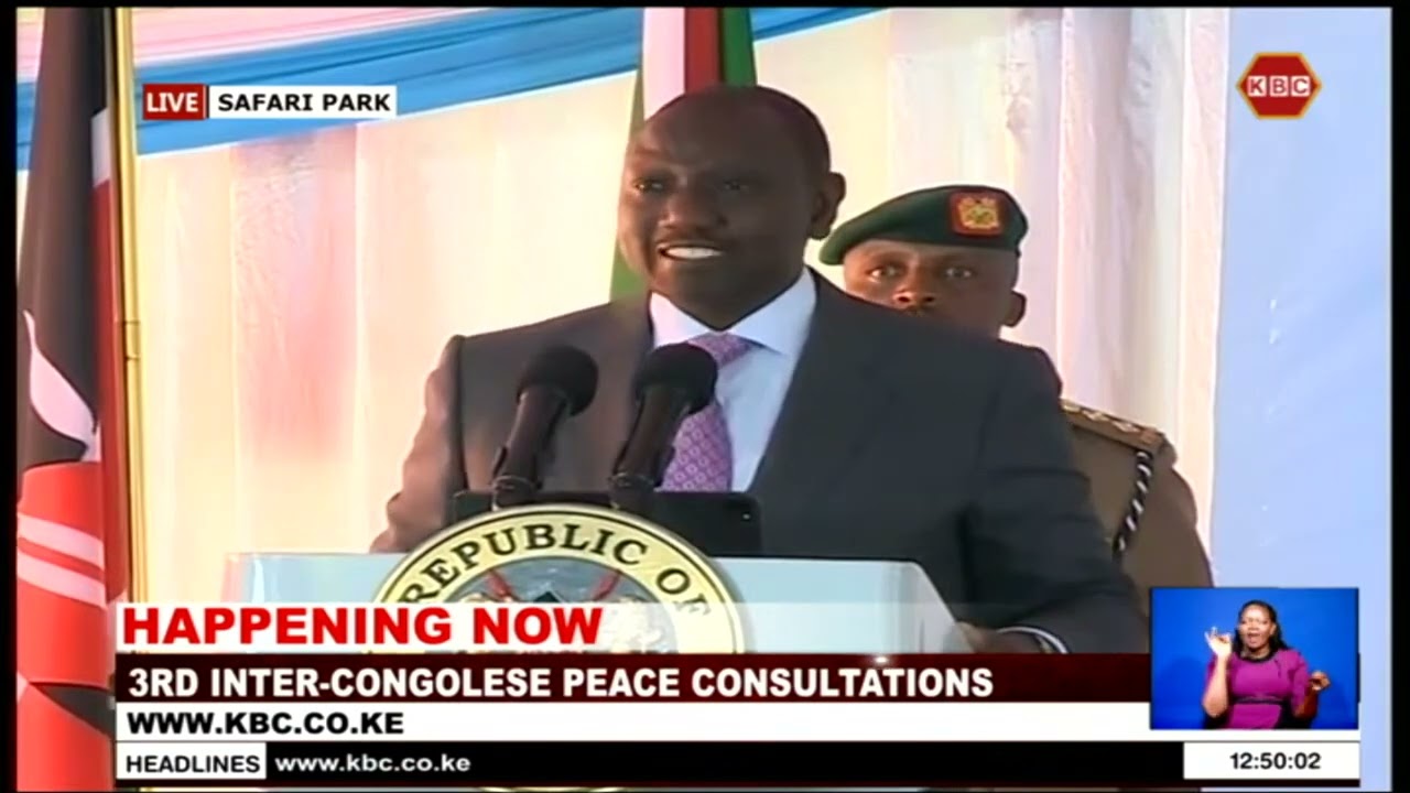 H.E William Ruto Speech during the 3rd Inter-Congolese Peace Consultations