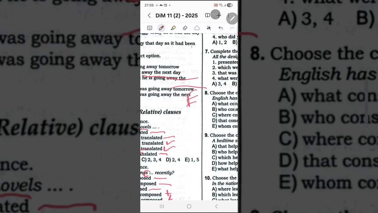 Adjective ( Relative ) clauses 2025 Toplu 