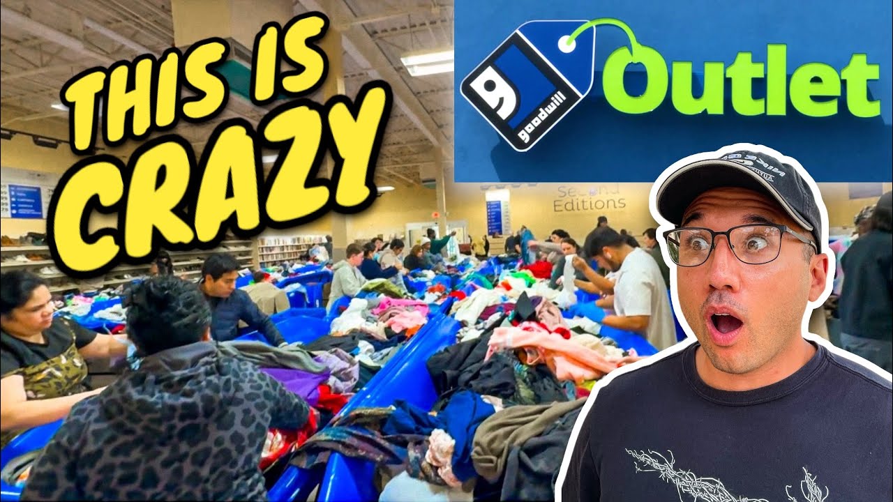 Thrifting at Goodwill Outlet Bins to Resell on Ebay & Poshmark for Profit - Cheap Clothes & Shoes