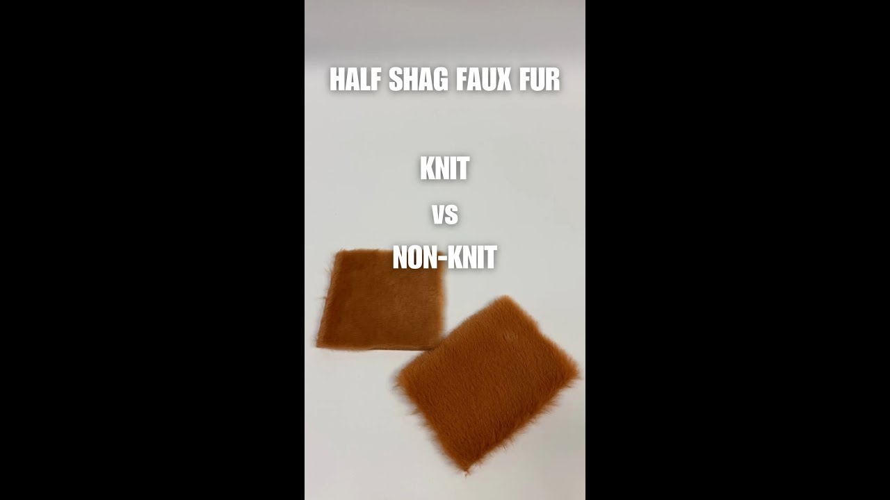 HALF SHAG FAUX FUR KNIT vs NON-KNIT