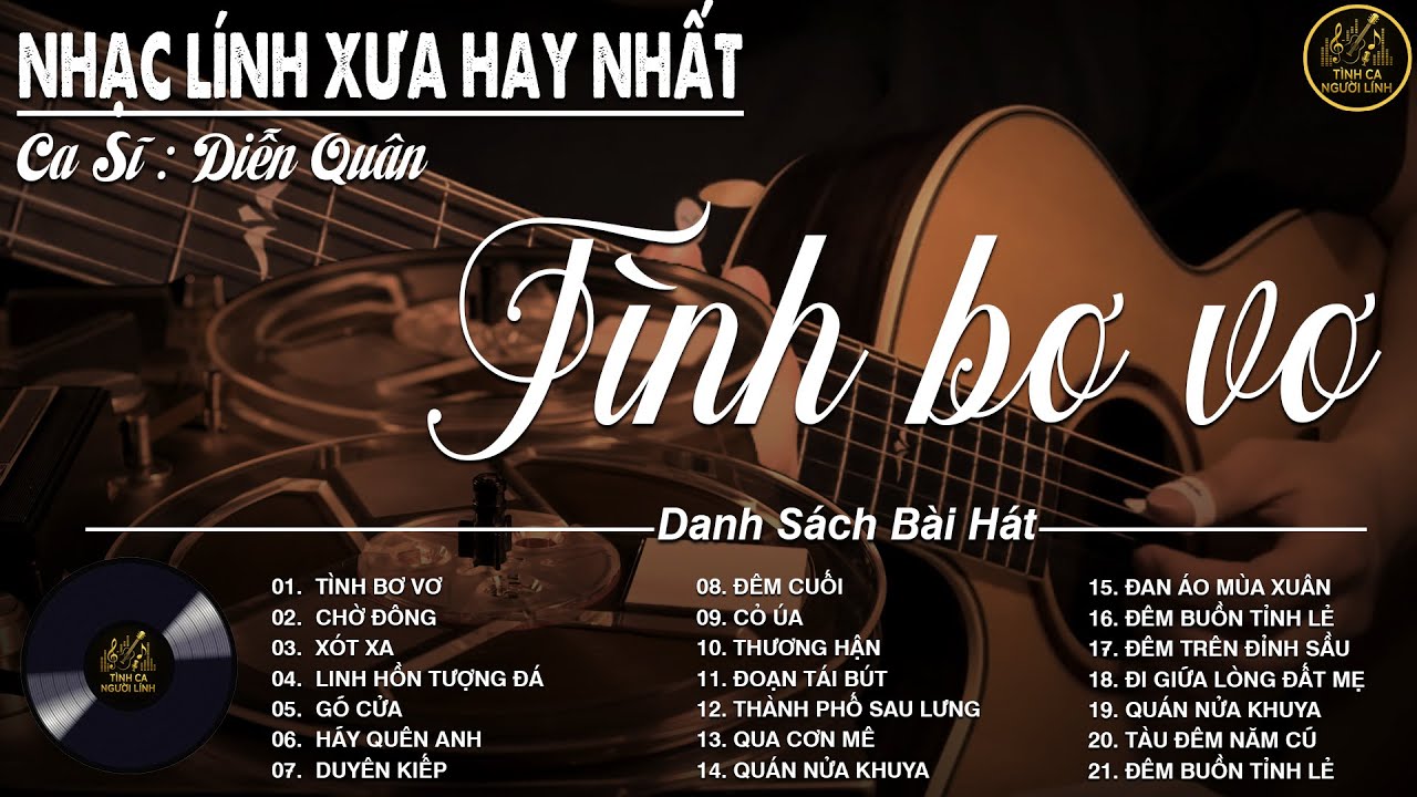 TÌNH BƠ VƠ ➤ LK Nhạc BOLERO Trữ Tình MỚI NHẤT 2026 - Nhạc Xưa DIỄN QUÂN Nghe Cực Êm TAI