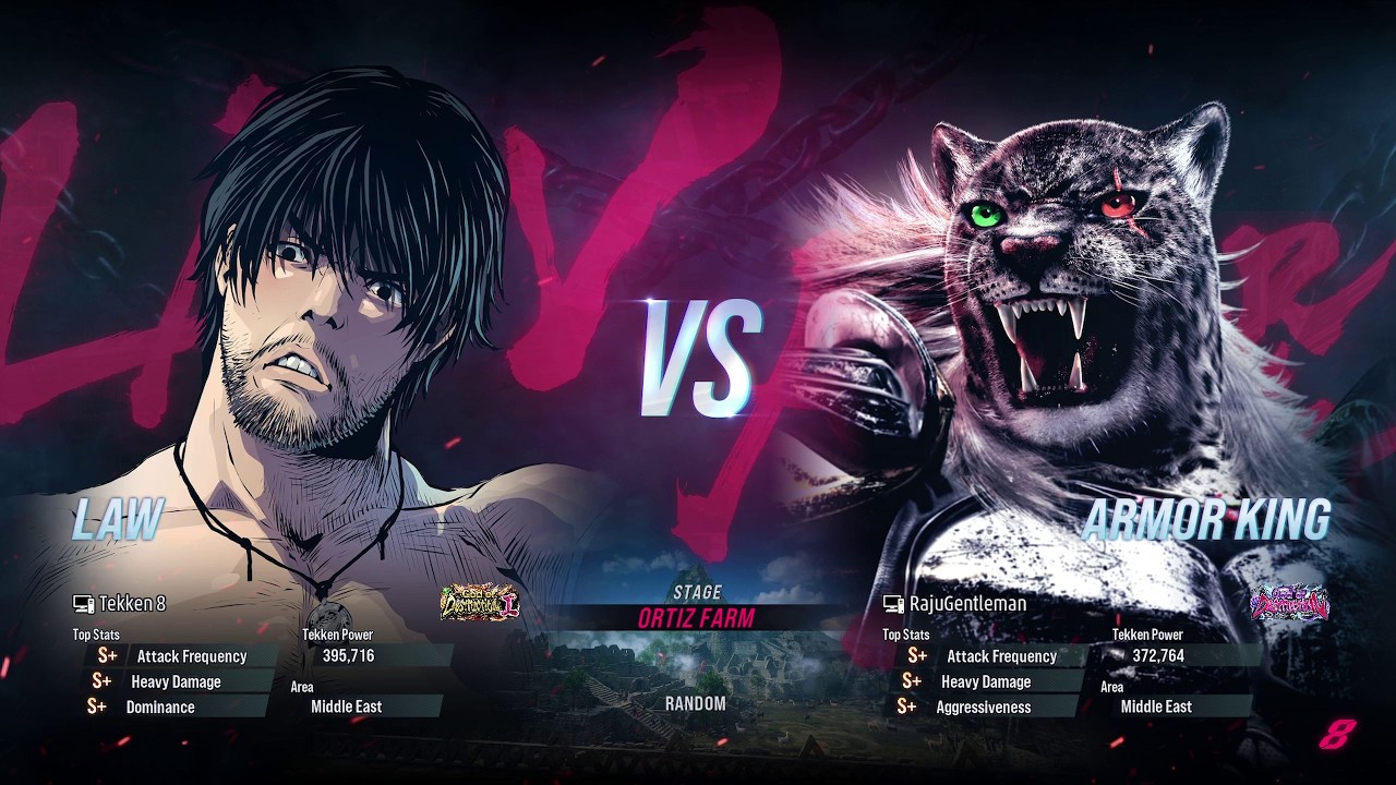 BSK (Law) VS RajuGentelman (Armor King) Tekken 8 Ranked