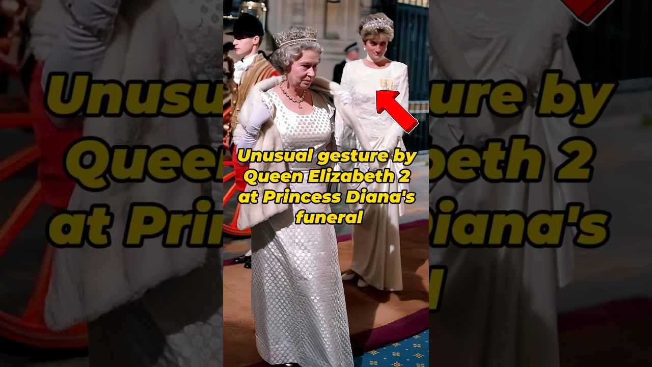 Unusual Gesture by Queen Elizabeth 2 at Princess Diana Funeral 💔
