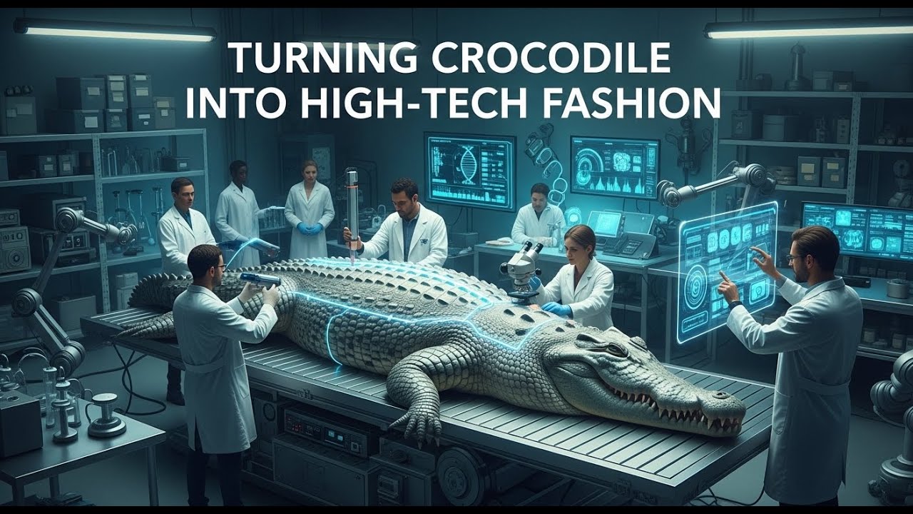 Inside the High-Tech Factory Turning Crocodile Skin into Luxury Fashion