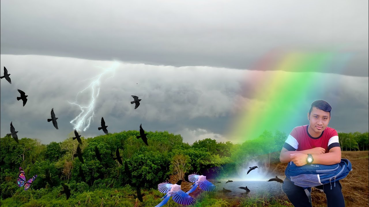 Top 9 Dangerous Lightning strikes Thunder recorded on camera#Lightning video 2023😱🌩️🌧️beautiful song
