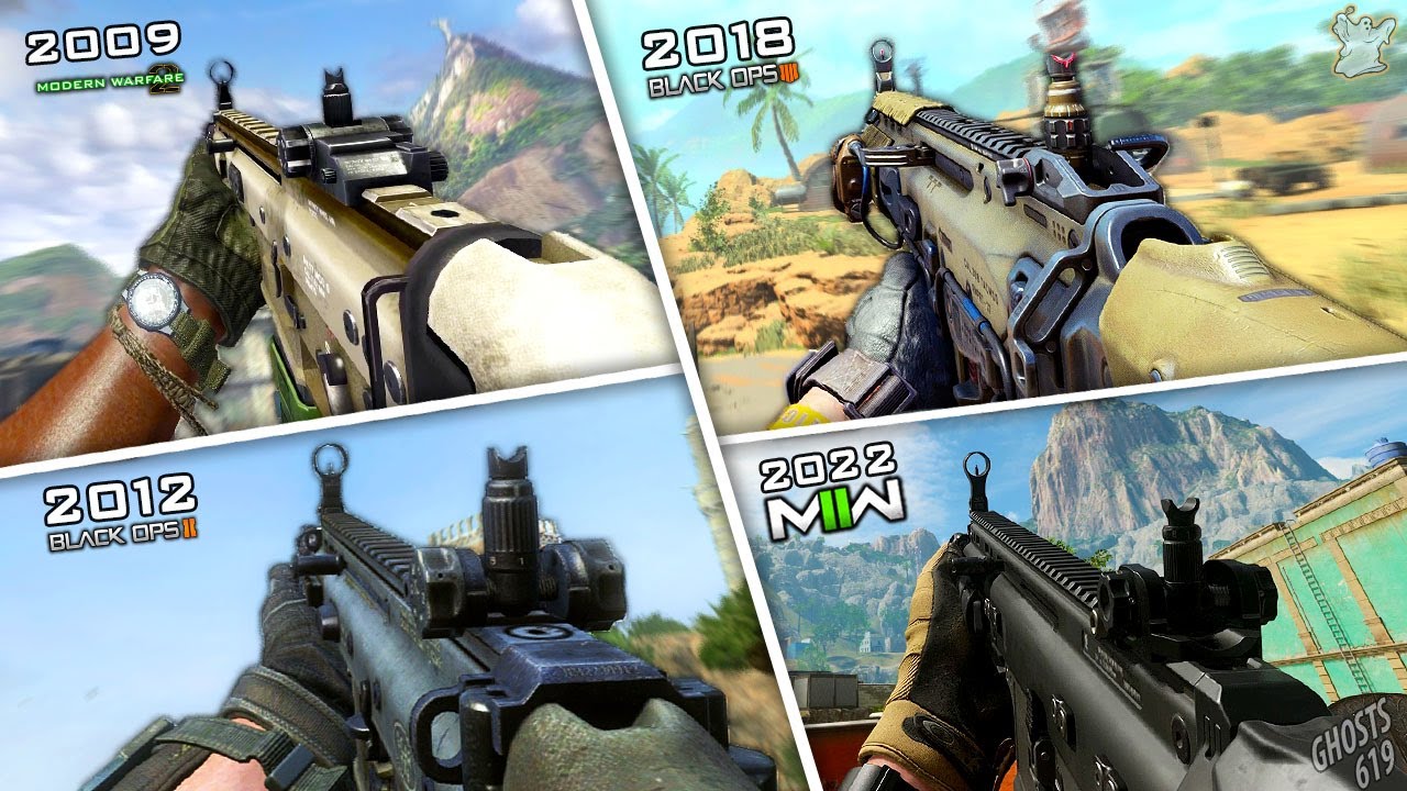 Evolution of the Scar in Call of Duty