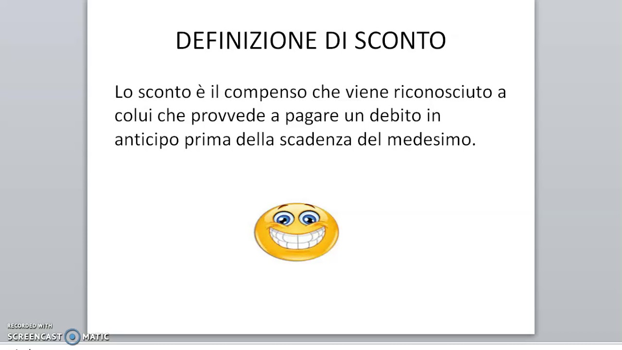 lo sconto commerciale e mercantile condizionato e incondizionato