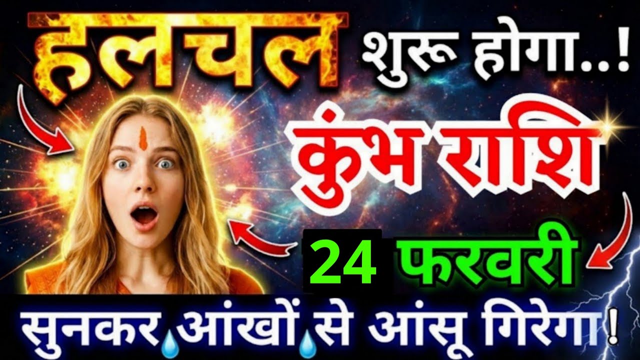 23 फरवरी, कुंभ राशि वालों हलचल शुरू होगा, Kumbh Rashi, सुनकर आंखों से आंसू गिरेगा