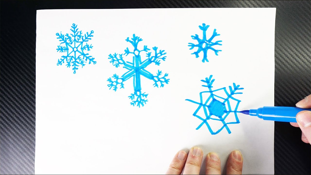Snowflake Drawing | Fun and Easy Winter Shapes